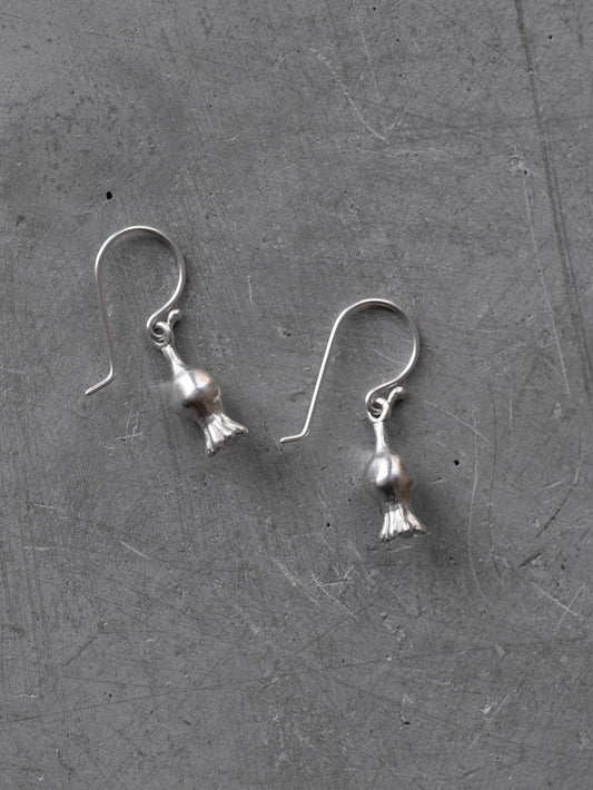 SILVER POMEGRANATE EARRING